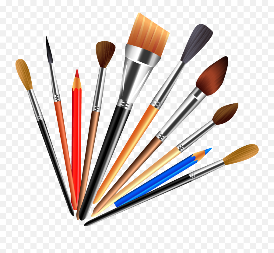 Paint Brush Png Images Painting - Makeup Brush Set Emoji,Paint Brush Png