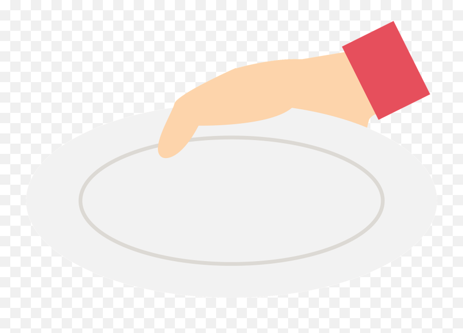 Hand Holding A Plate Clipart - Serving Platters Emoji,Plate Clipart