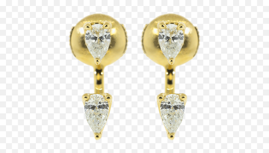 Orbit Pear Shape Diamond Earrings Emoji,Diamond Earring Png