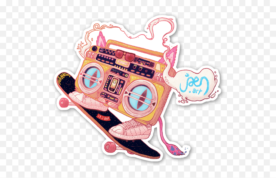 Die Cut Gatoblaster U2013 Stickerapp Shop Emoji,Cool Cat Clipart