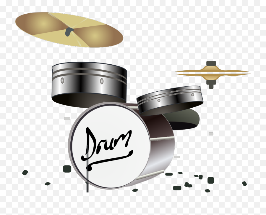 Drum Kit 3 Svg Clip Arts Download - Download Clip Art Png Emoji,Drumset Clipart