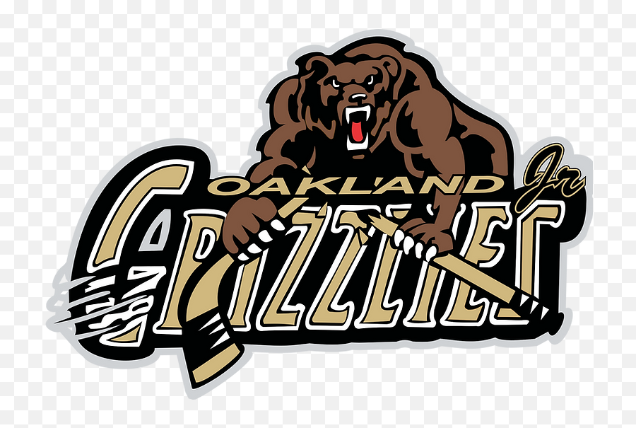 Oakland Junior Grizzlies Hockey Club Aaa Hockey United Emoji,Griz Logo