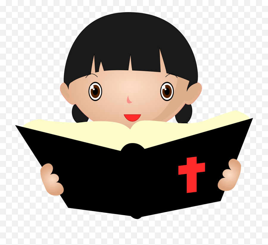 Bible Study Bible Study Religion Christian - Girl Reading Reading Bible Clipart Png Emoji,Bible Clipart