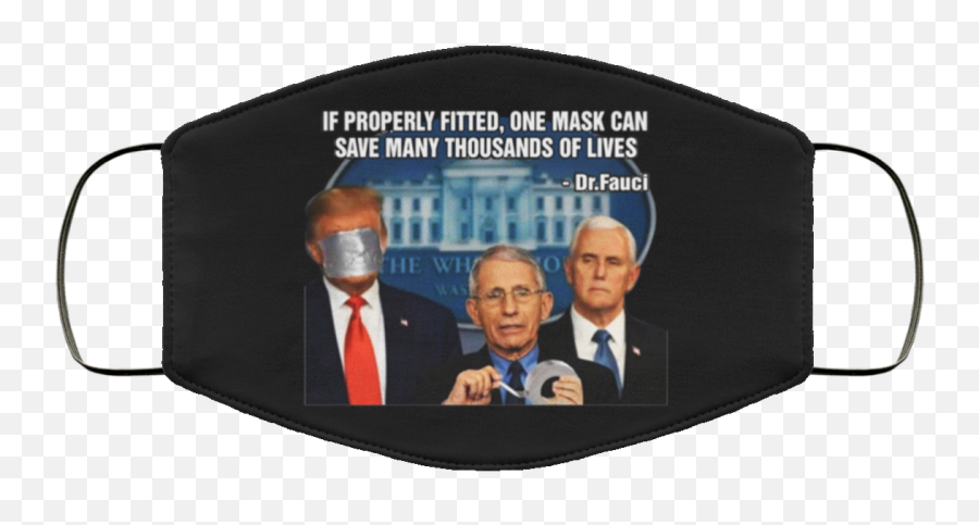 Fauci Trump Duct Tape Face Mask Emoji,Trump Face Png