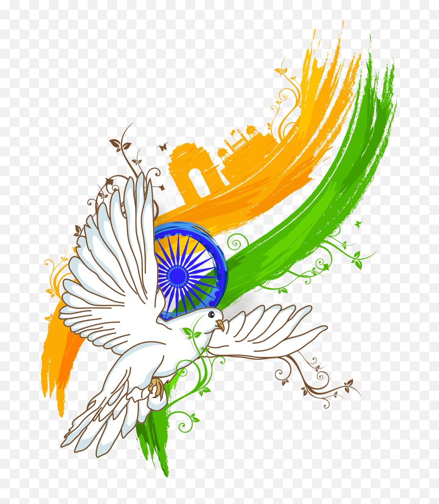 View Full Size 15 August Happy Independence Day - Indian Independence Day Poster Design Emoji,Independence Day Clipart