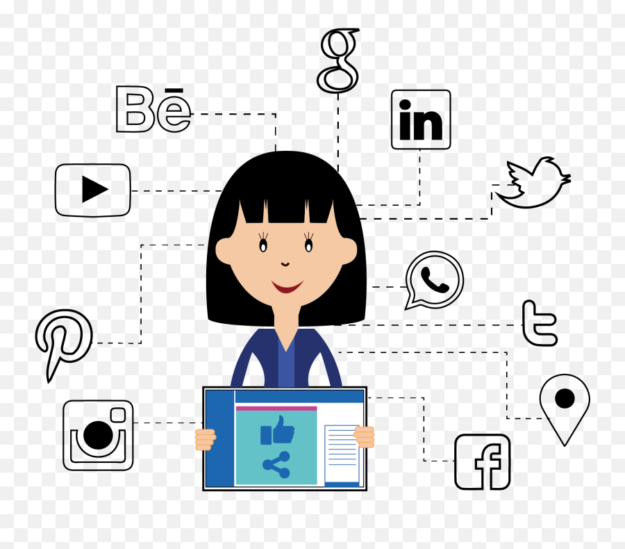 Social Media Marketing Jobs In Thane Social Media - Blue Amsterdam Emoji,Social Media Clipart