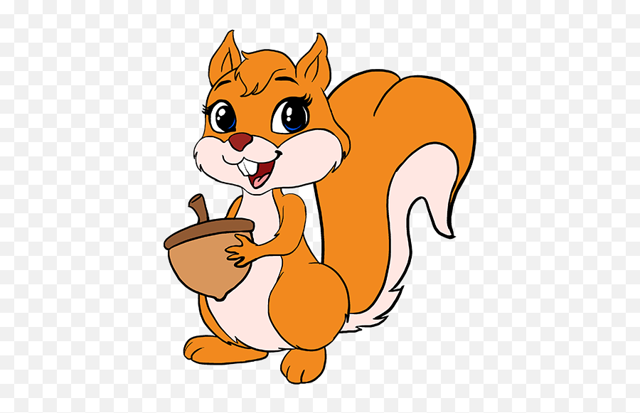 Library Of Squirrel Tooth Clipart Royalty Free Stock Png - Easy Squirrel Drawing Colour Emoji,Tooth Clipart