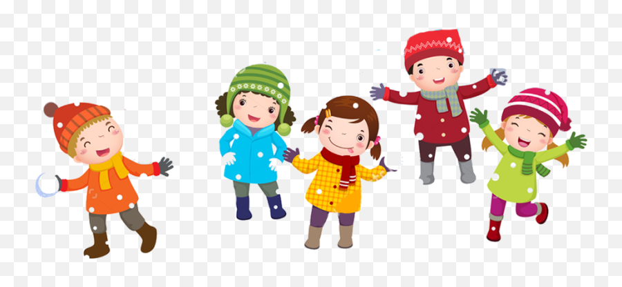 Download Hd 28 Collection Of Kids Playing In Snow Clipart - Winter Season Hd Pictures For Kids Emoji,Snow Clipart