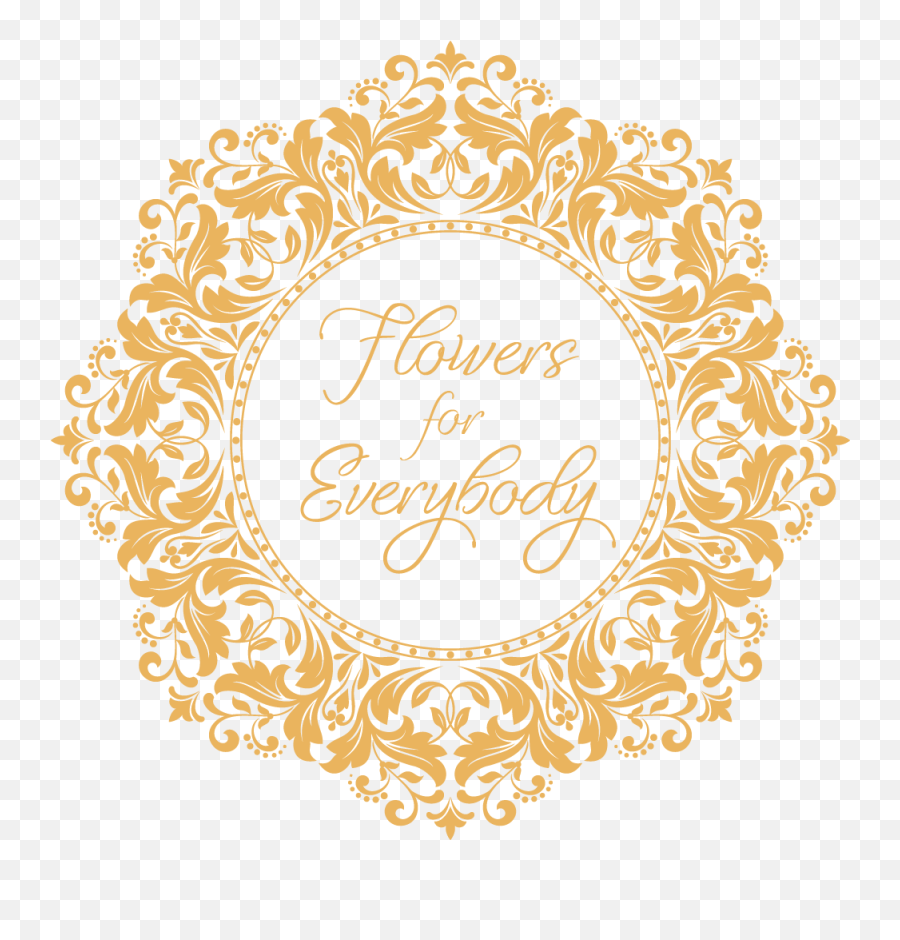 Babyu0027s Breath Png - Flowers For Everybody Round Gold Border Wedding Flowers Png Emoji,Circle Design Png