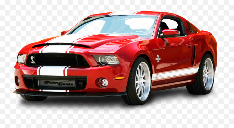 Red Ford Mustang Shelby Gt500 Snake Car Png Image Ford - Ford Mustang Shelby Png Emoji,Muscle Car Clipart