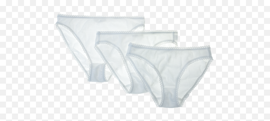 Download Hd Set Of 3 White - Panties Transparent Png Image Solid Emoji,Panties Png