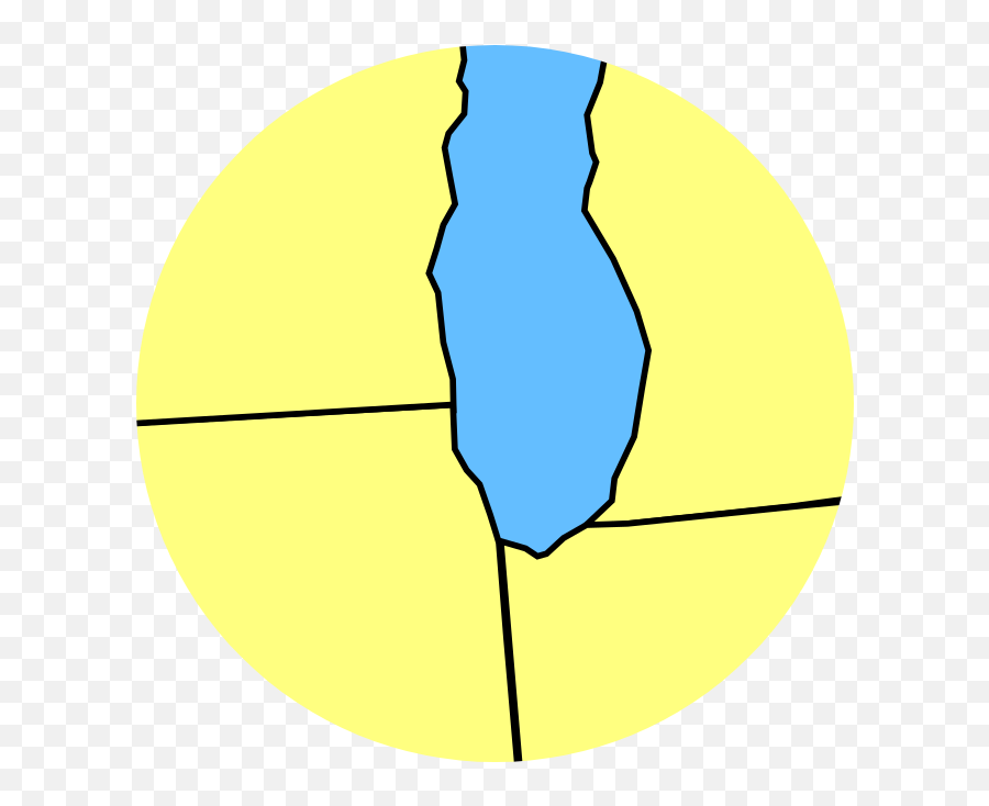 Filea Circular Cutout Of Illinois Indiana Michigan And Emoji,Indiana Outline Png
