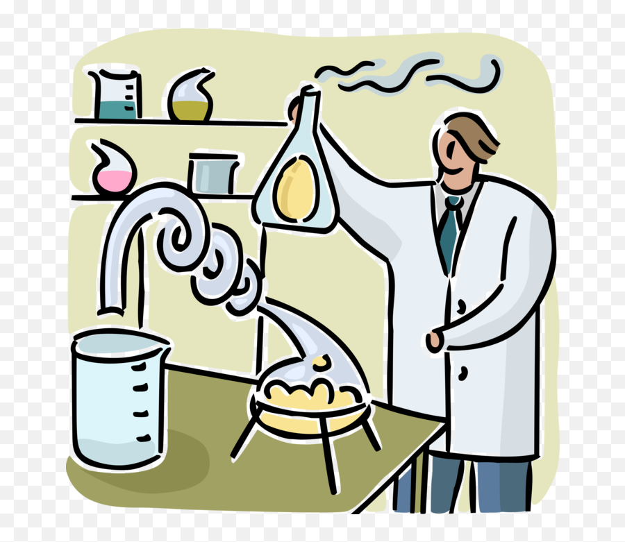 Vector Illustration Of Chemical Industry Laboratory Clipart Emoji,Industry Clipart