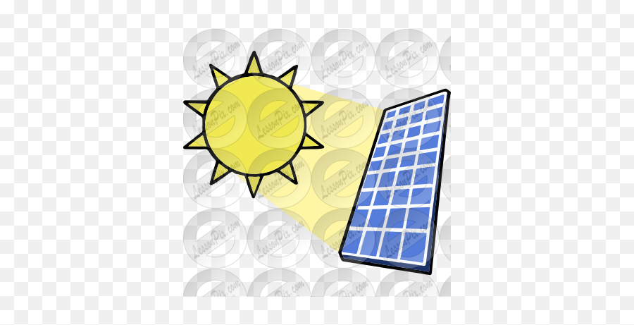 Solar Picture For Classroom Therapy Use - Great Solar Clipart Emoji,Solar Panel Clipart