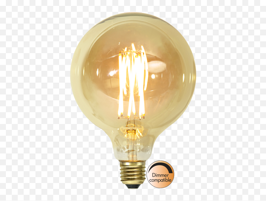 Led Lamp E27 G125 Vintage Gold - Christmas U0026 Decorative Emoji,Gold Glow Png