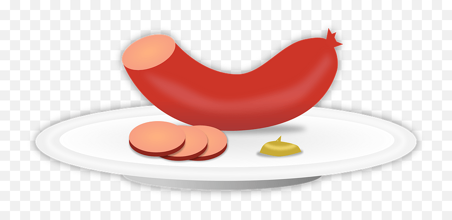 Sausage On A Plate Clipart Free Download Transparent Png - Sausages Plate Clipart Emoji,Plate Png