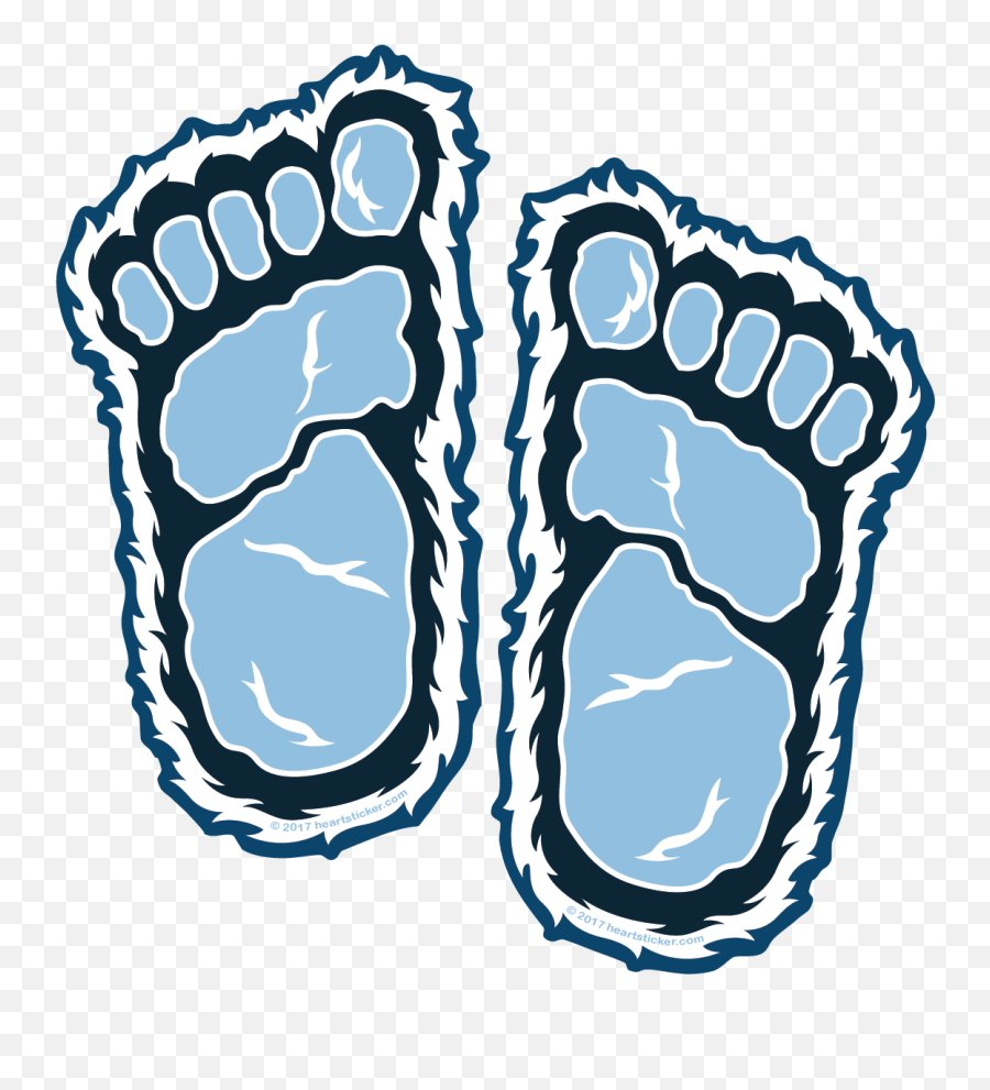 Download Feet Clipart Yeti - Yeti Footprint Clipart Emoji,Footprint Clipart