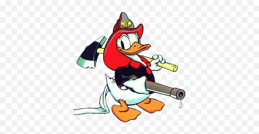 Donald Duck Fireman Clipart - Donald Duck Fireman Emoji,Fireman Clipart