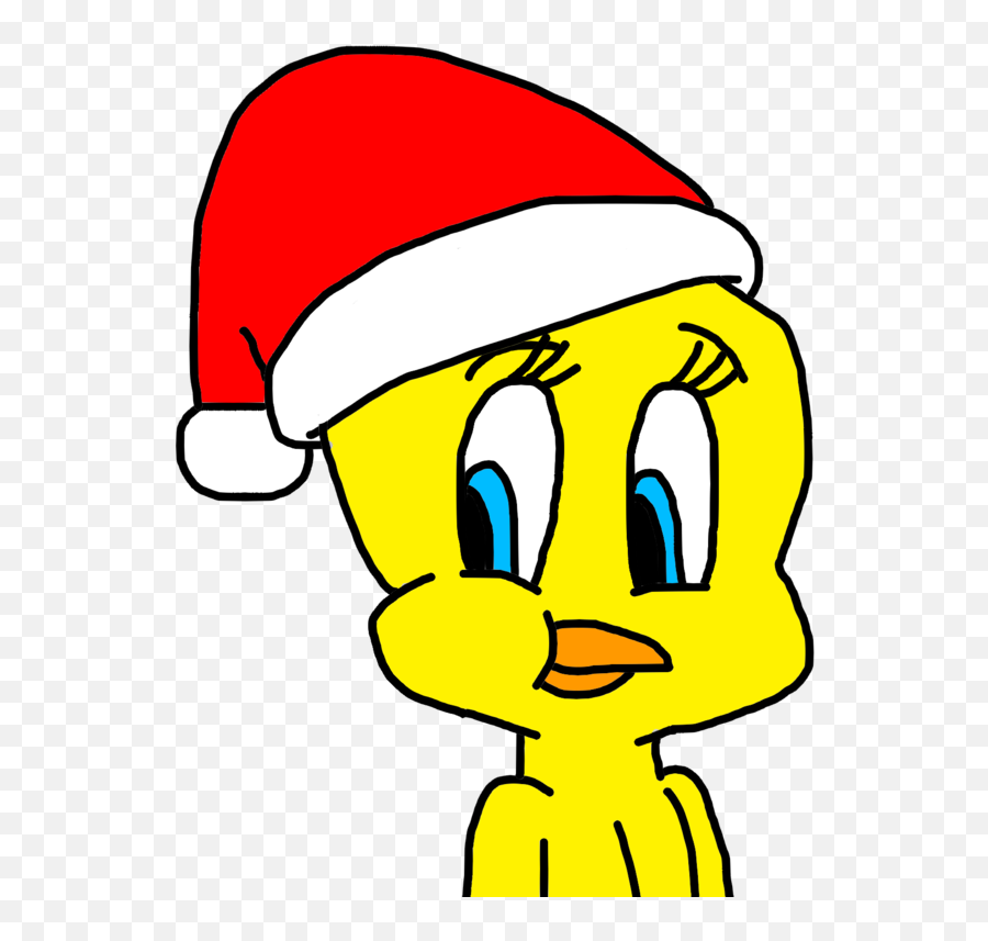 Download Free Download Tweety Bird With Santa Hat Clipart - Background Transparent Tweety Png Emoji,Santa Hat Clipart