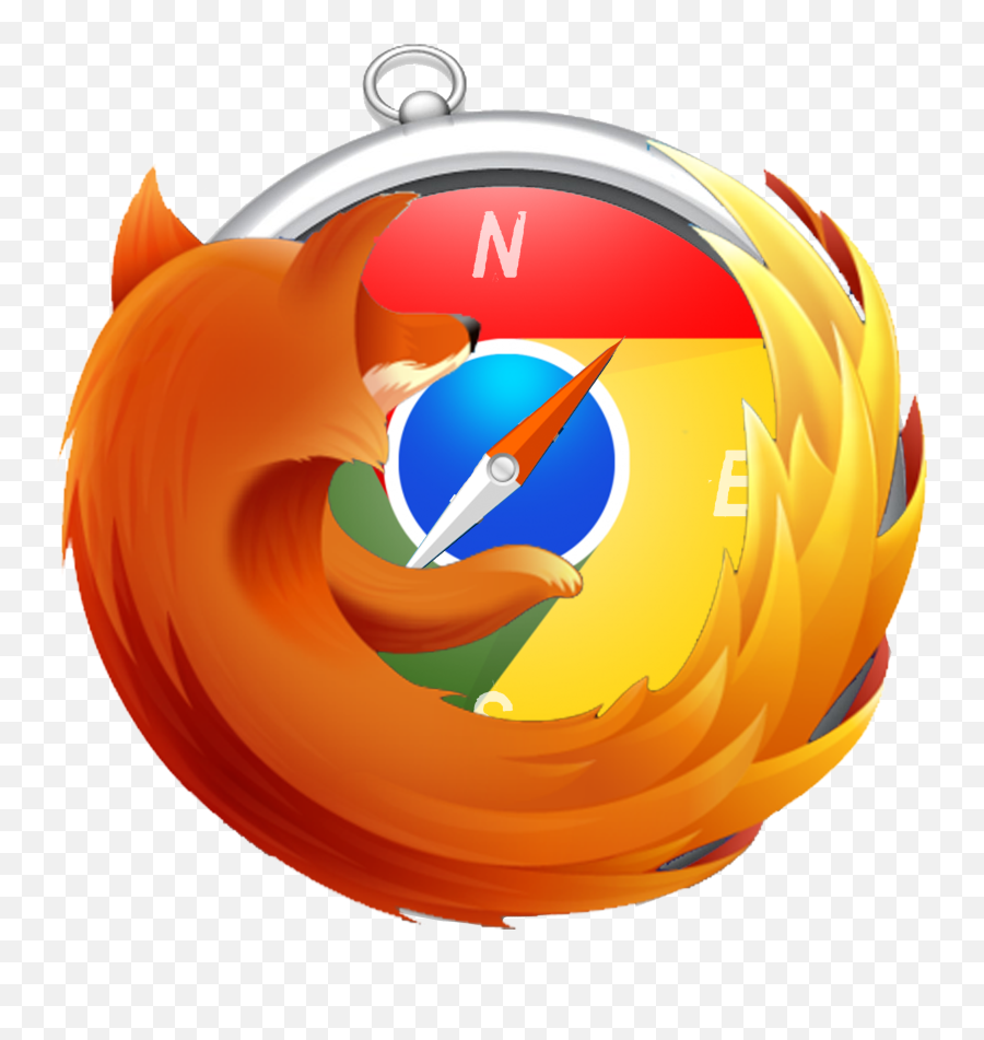 Safari Firefox Chrome Logo By Dj1001 - Firefox Chrome Safari Mozilla Firefox Emoji,Firefox Logo