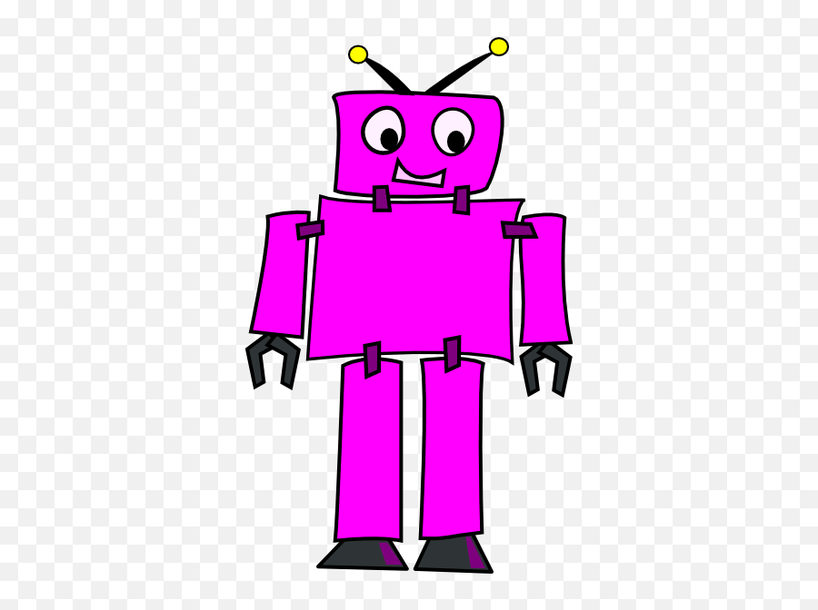 Pink Robot Clipart - Clipart Pink Robot Emoji,Robot Clipart