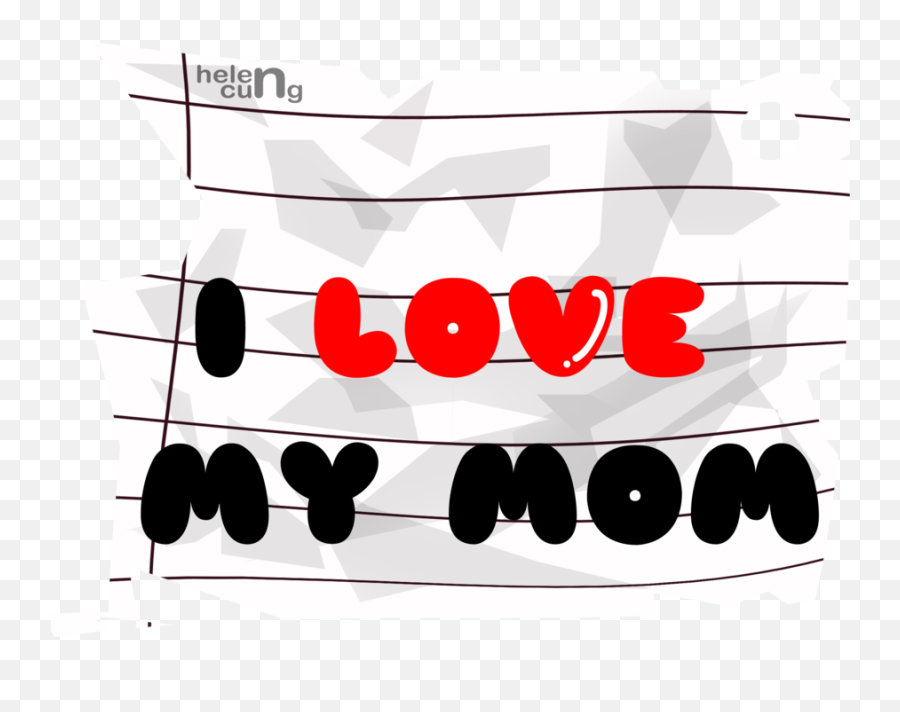 I Love You Mom Png Free Download - Dot Emoji,Mom Png