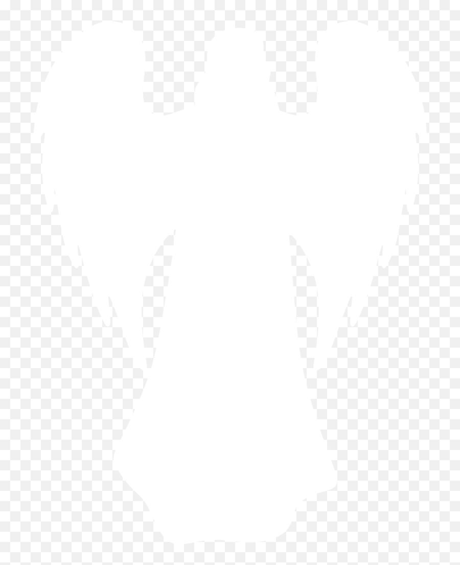 Clipart Angel Shadow - White Angel Silhouette Transparent White Angel Silhouette Png Emoji,Shadow Clipart