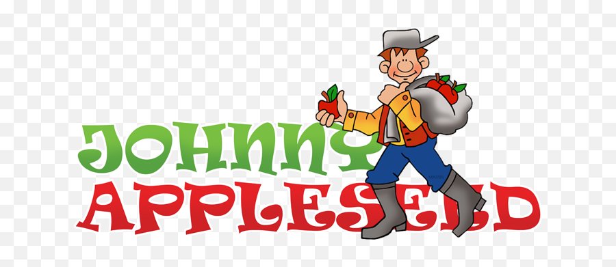 Johnny Appleseed Day - Fictional Character Emoji,Johnny Appleseed Clipart