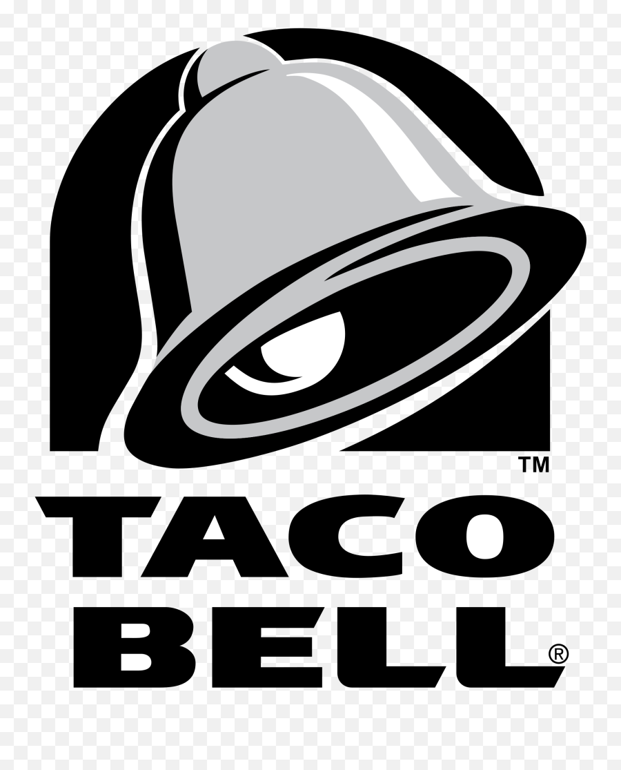 Fast Food Logos Black And White - Taco Bell Logo Black And White Emoji,Fast Food Logos