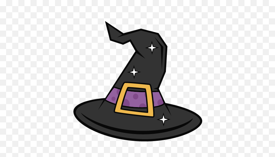Witch Hat Svg Scrapbook Cut File Cute - Witch Hat Clipart Emoji,Witch Hat Png