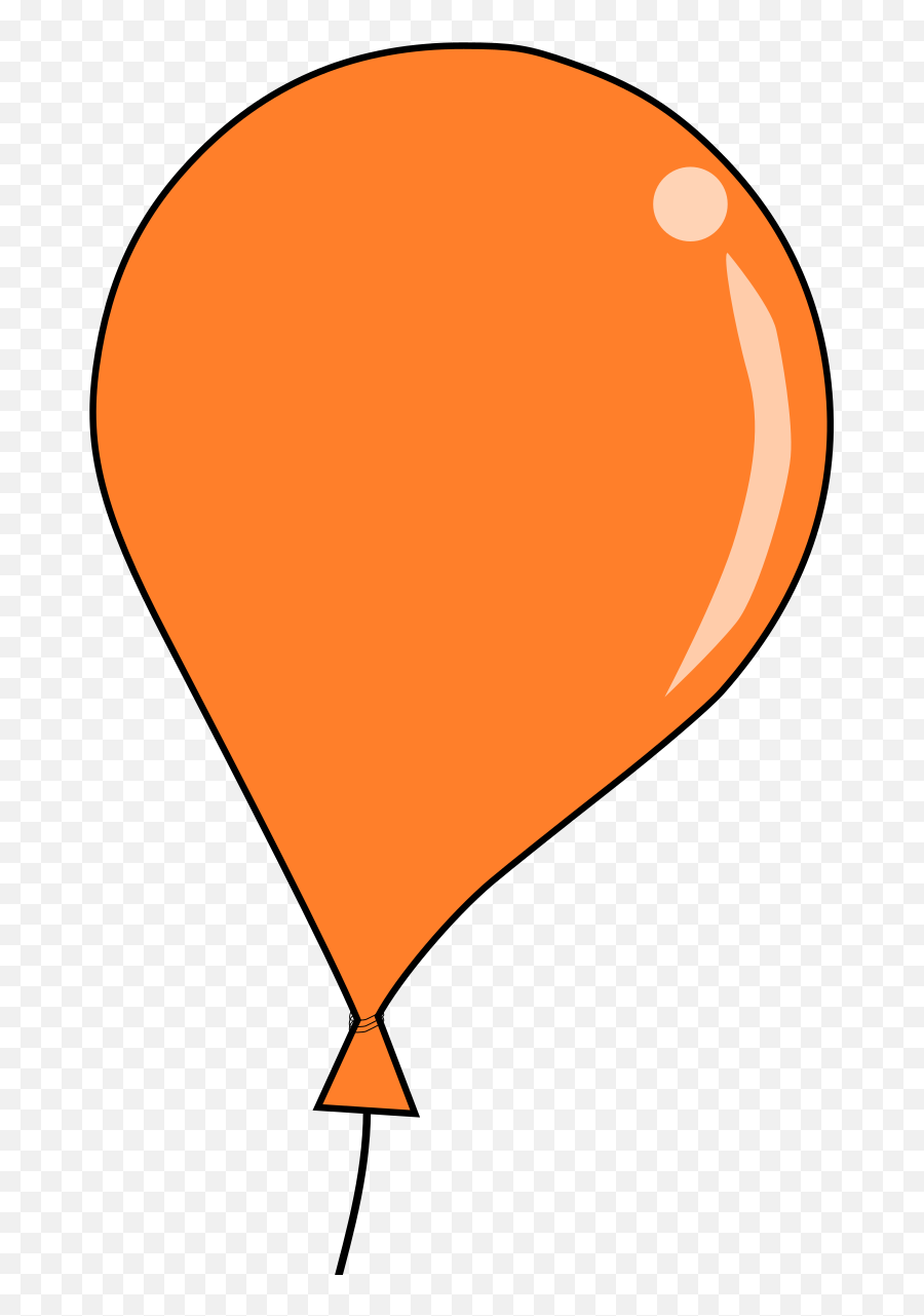 Orange Balloon String Svg Vector Orange Balloon String Emoji,String Clipart