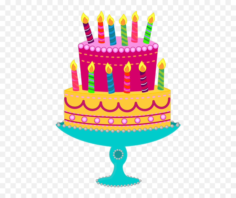 Download Shopkins Birthday Cake Clipart - Happy Birthday Cake Clipart Png Emoji,Happy Birthday Clipart