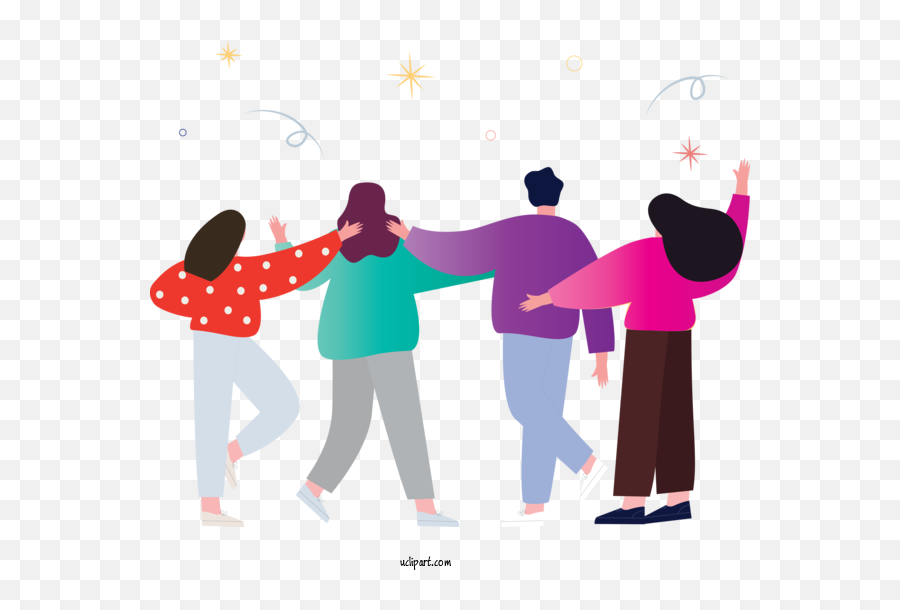 People Vector Hug For Crowd - Crowd Clipart People Clip Art Emoji,Crowd Of People Png