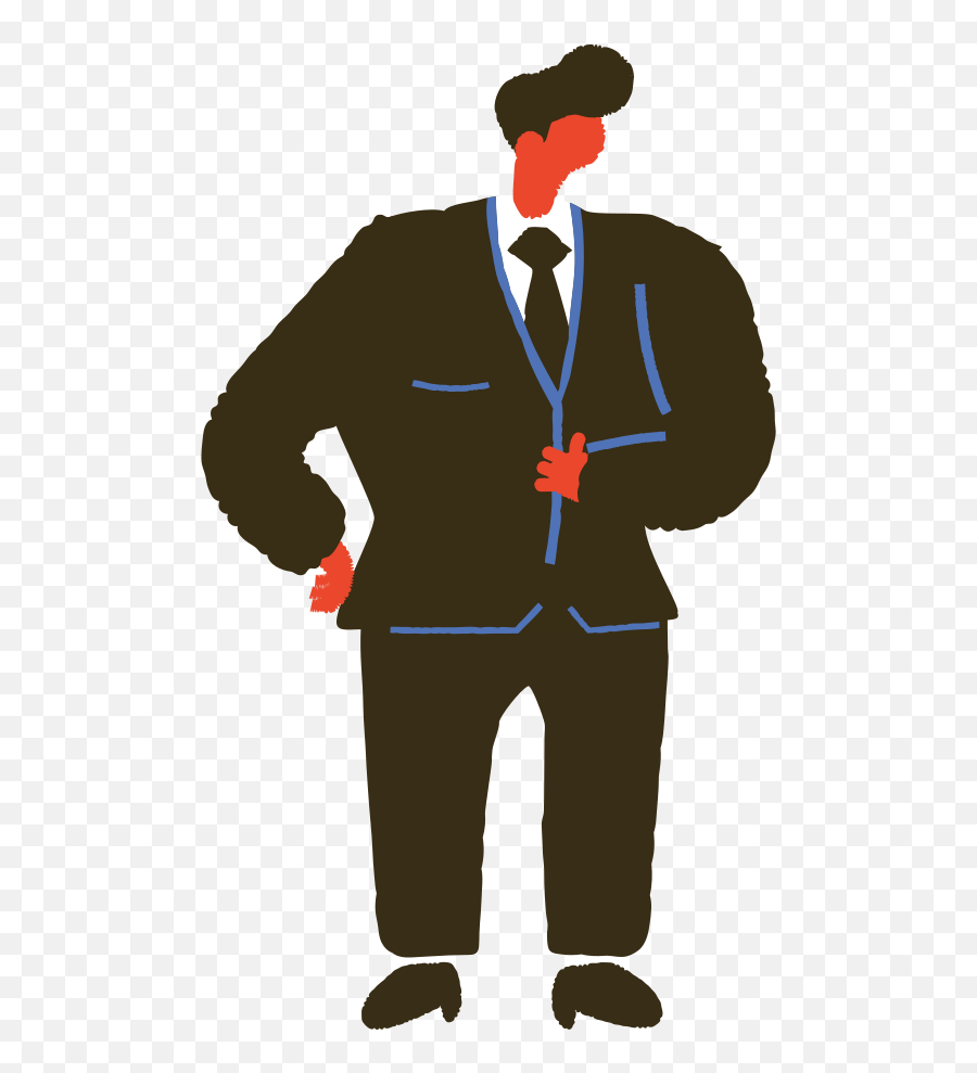 Man In A Suit Clipart Illustration In Png Svg Emoji,Tuxedo Clipart