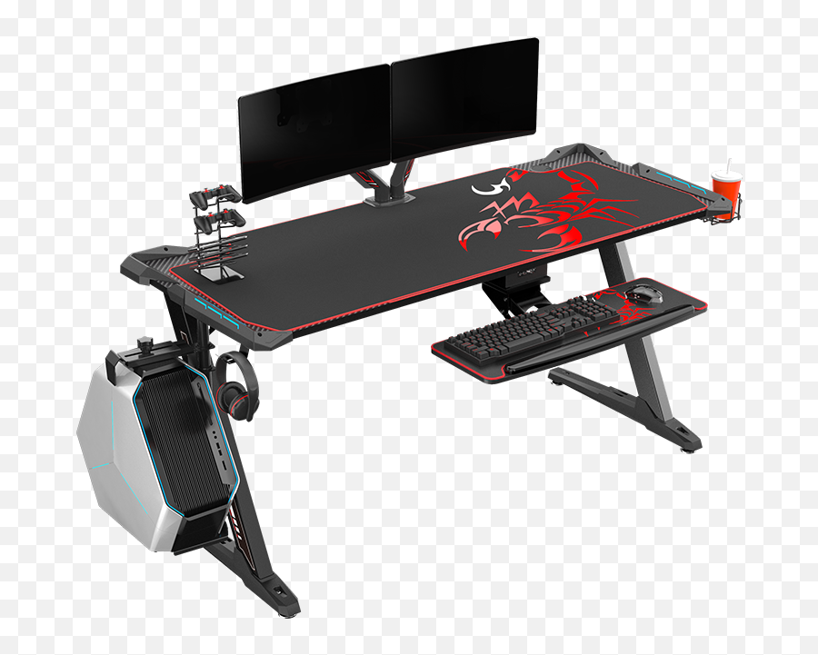 Gaming Desks Designed For Real Gamers Eureka Ergonomic Emoji,Pc Gaming Png