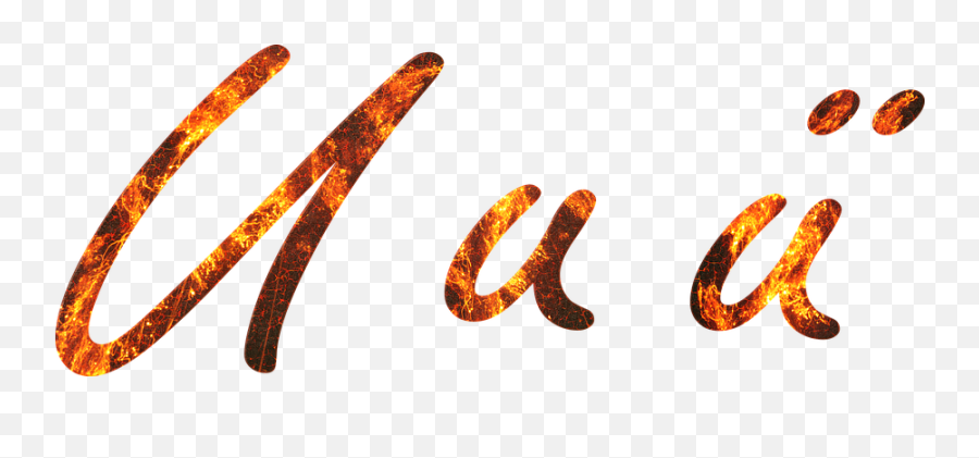 Letter U Fire Embers Lava Font Ue - Fire Full Size Dot Emoji,Embers Png