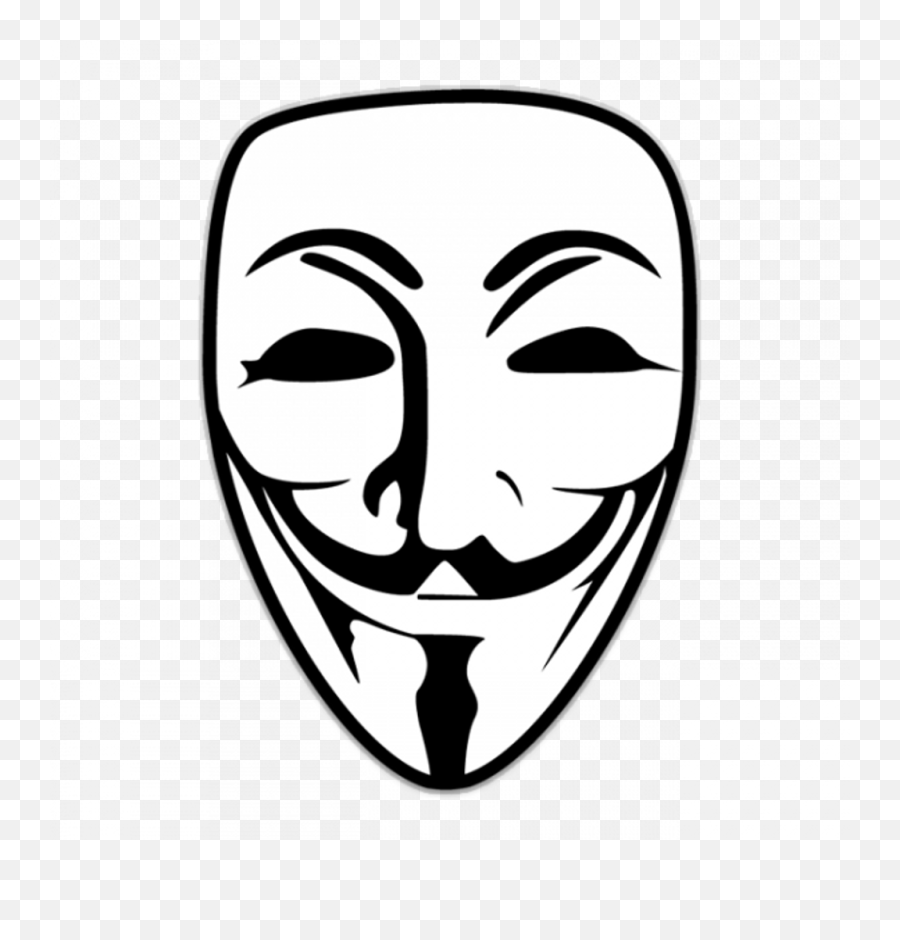 Nachos Drawing Mask - Anonymous Mask Logo Clipart Full Anonymous Mask Png Emoji,Mask Logo