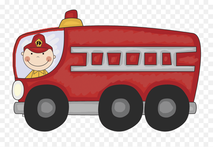 Vintage Fire Truck Clipart Free Images - Fireman Truck Clip Art Emoji,Truck Clipart