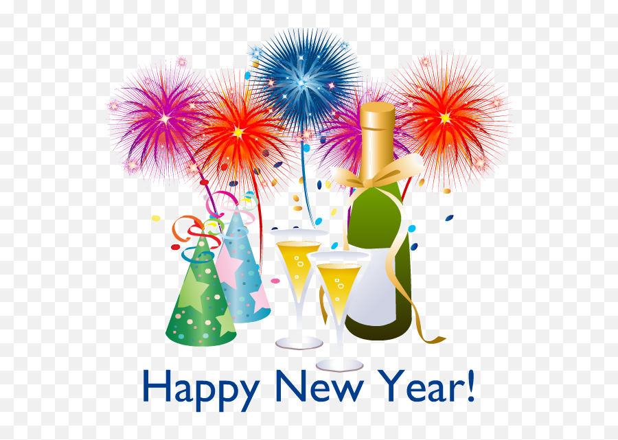 Happy New Year Png - Happy New Year Vector Png Transparent New Year Clipart Emoji,Happy New Year Png