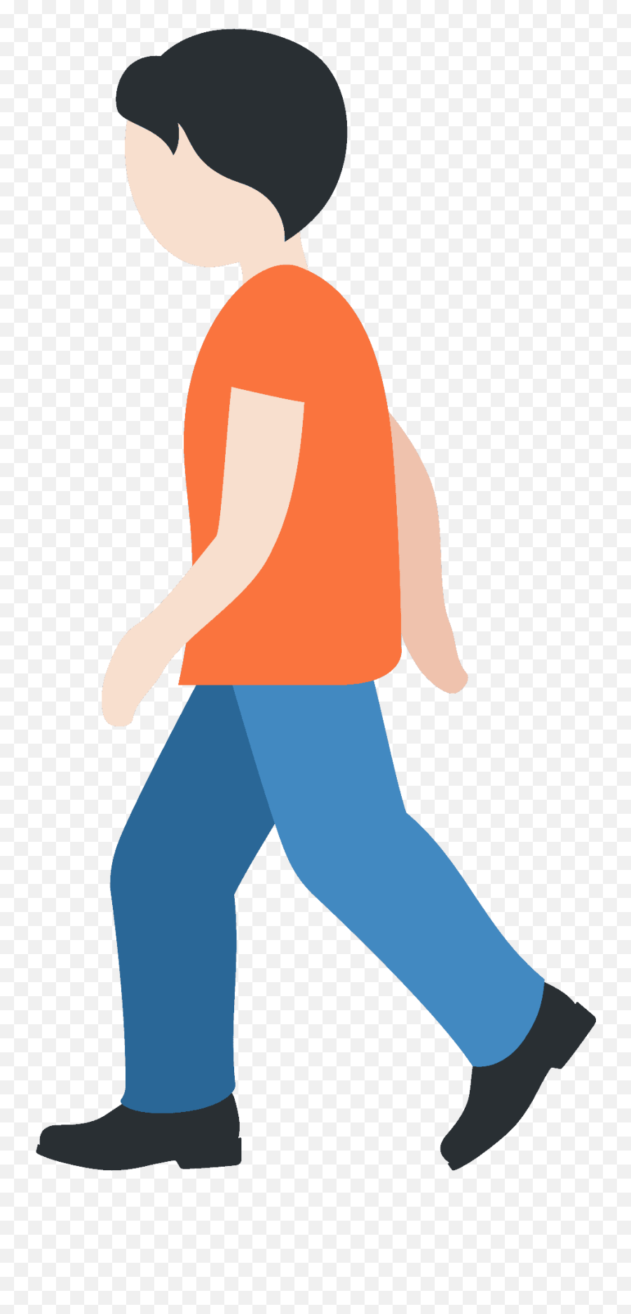 Person Walking Emoji Clipart Free Download Transparent Png - Human Skin Color,People Clipart