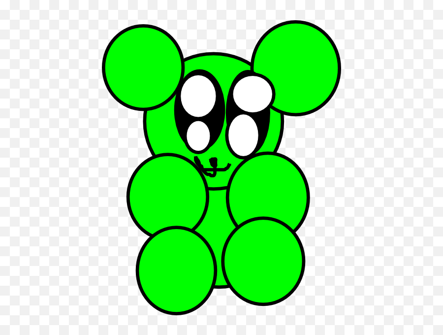 Gummy Bear Green Pa Clip Art - Object Show Gummy 486x599 Gummy Bear Para Colorir Emoji,Gummy Bear Clipart
