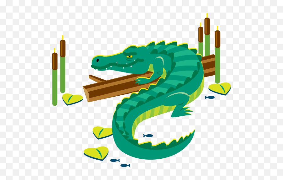 Alligator - Illustration Clipart Full Size Clipart Big Emoji,Alligator Clipart