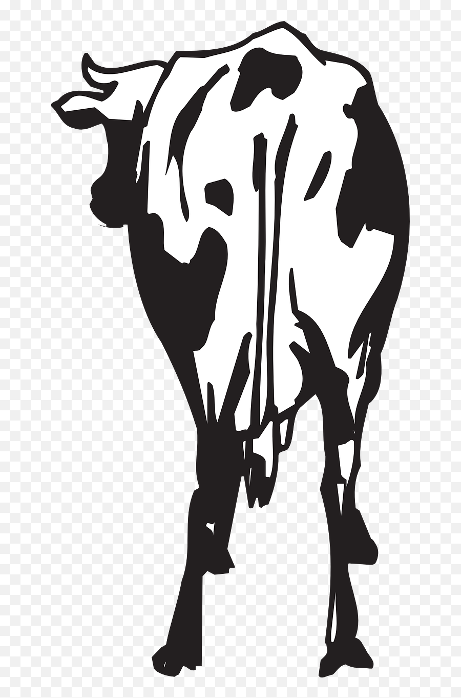 Cow Back Side Vector Clipart - Full Size Clipart 5232535 Funny Cow Bathroom Sign Emoji,Back Clipart