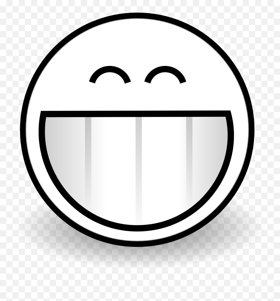 Smiley Face Black And White Clipart Free Happy Faces Black - Proud Emoji Black And White,Happy Clipart
