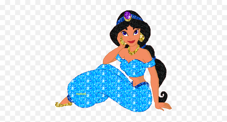 Disney Princesses Glitter Gifs - Princess Jasmine Glitter Emoji,Disney Logo Gif