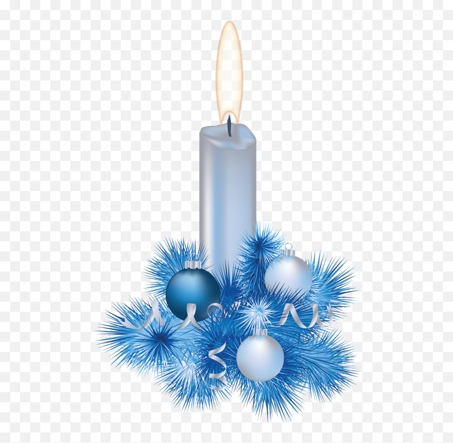 Download Candles Clipart Blue Candle - Blue Christmas Blue Christmas Candle Emoji,Candle Clipart