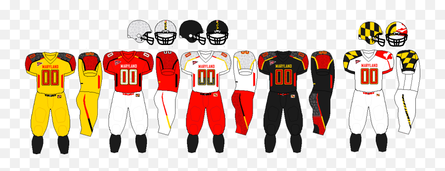 Filemaryland Terrapin Football Uniforms Set 2011png - Maryland 2011 Football Uniform Emoji,Maryland Terp Logo