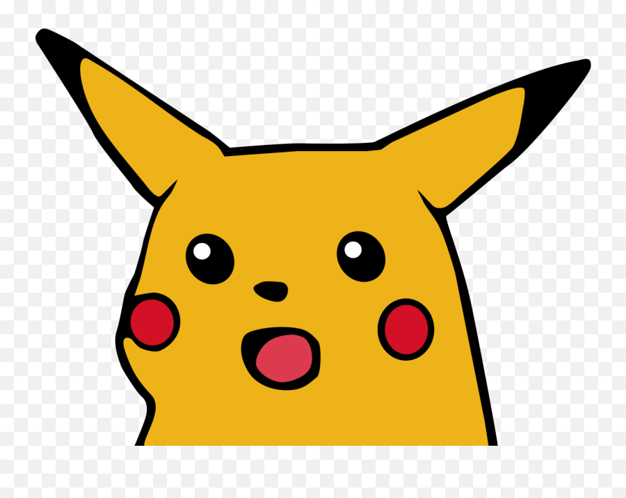 High Res Shocked Pikachu - Shocked Pikachu Png Full Size Surprised Pikachu Png Emoji,Shocked Face Png