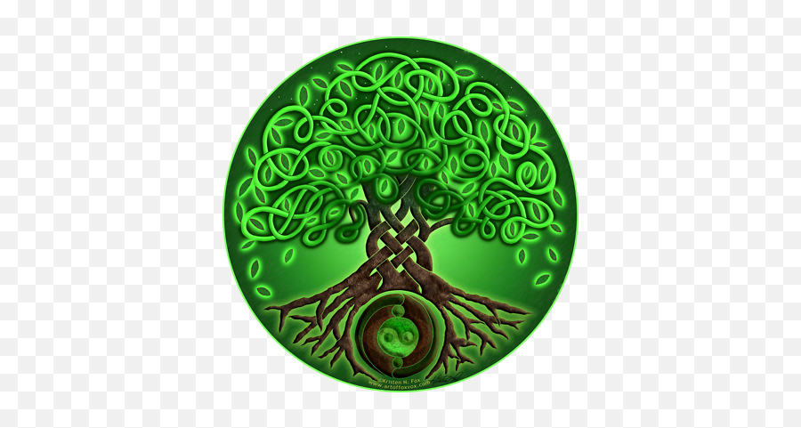 Green Air Element - Celtic Tree Tree Of Life Png Emoji,Green Circle Transparent