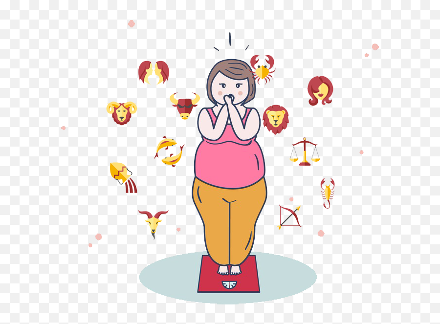 Girl Obesity Cartoon Png Clipart Emoji,Obese Clipart